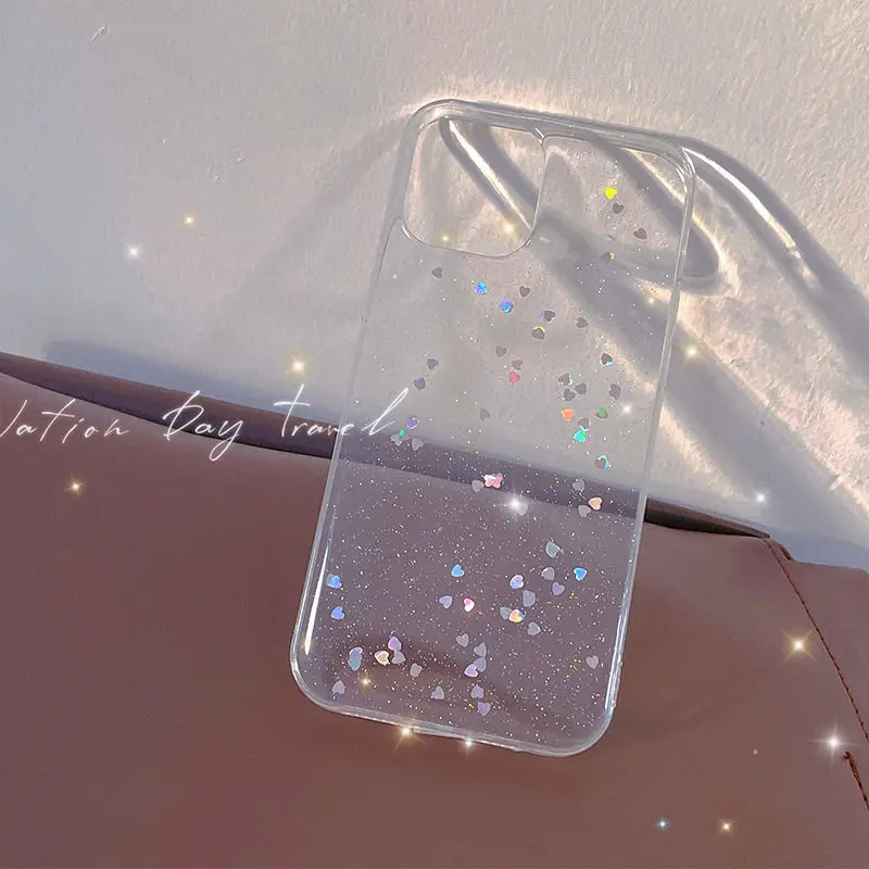 Love Glitter es adecuado para la funda del teléfono móvil Huawei p70 p60 anticaída nova13/12 versátil mate70/60/50pro