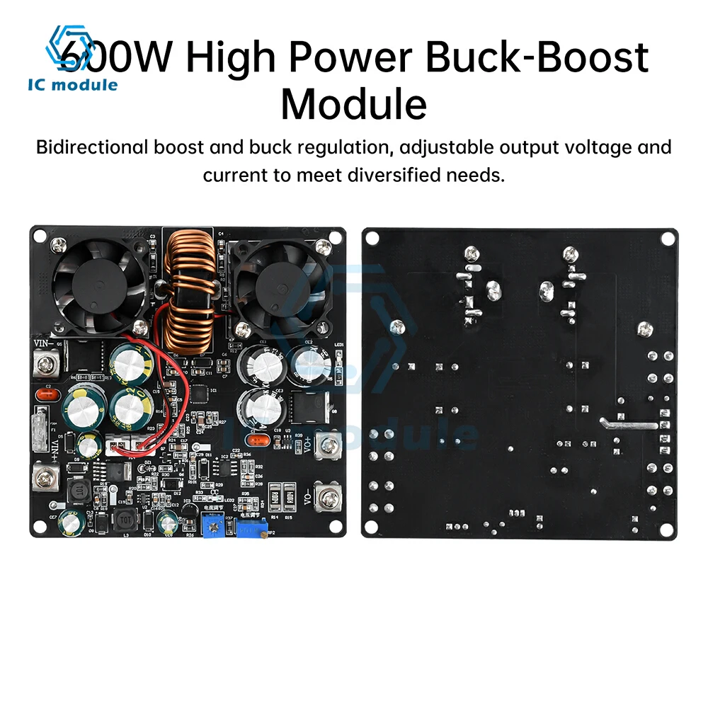 600W/700W High Power Step-Up/Down Module Adjustable Regulated Power Supply CC CV Step Down Up Converter Board For Chargering