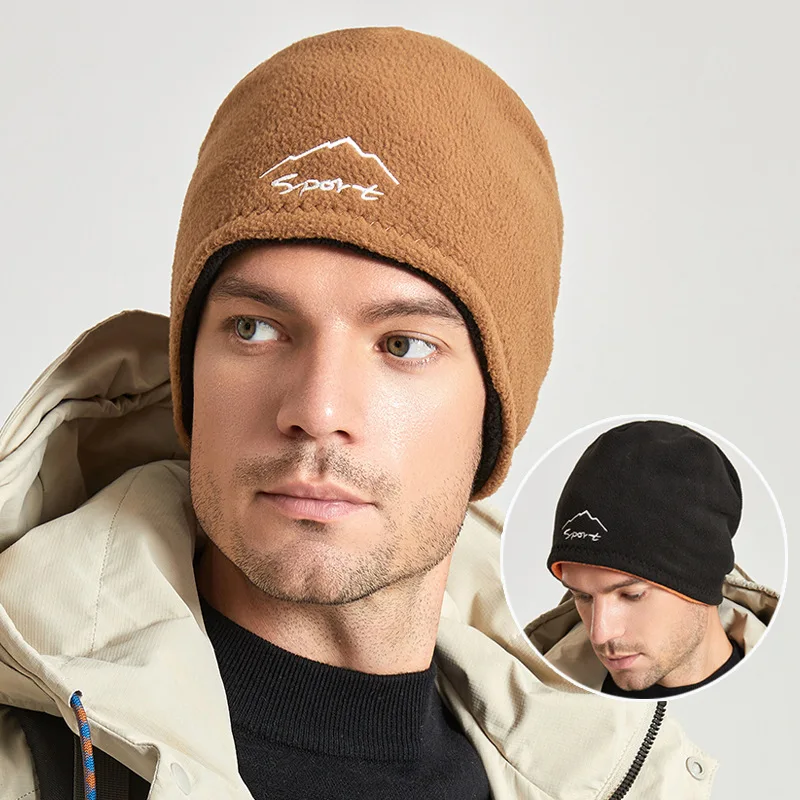 Warm Hats for Men Fashion Ear Cover Cap Soft Men Hats Snowboard Cycling Running Windproof Hats Accessories for Men