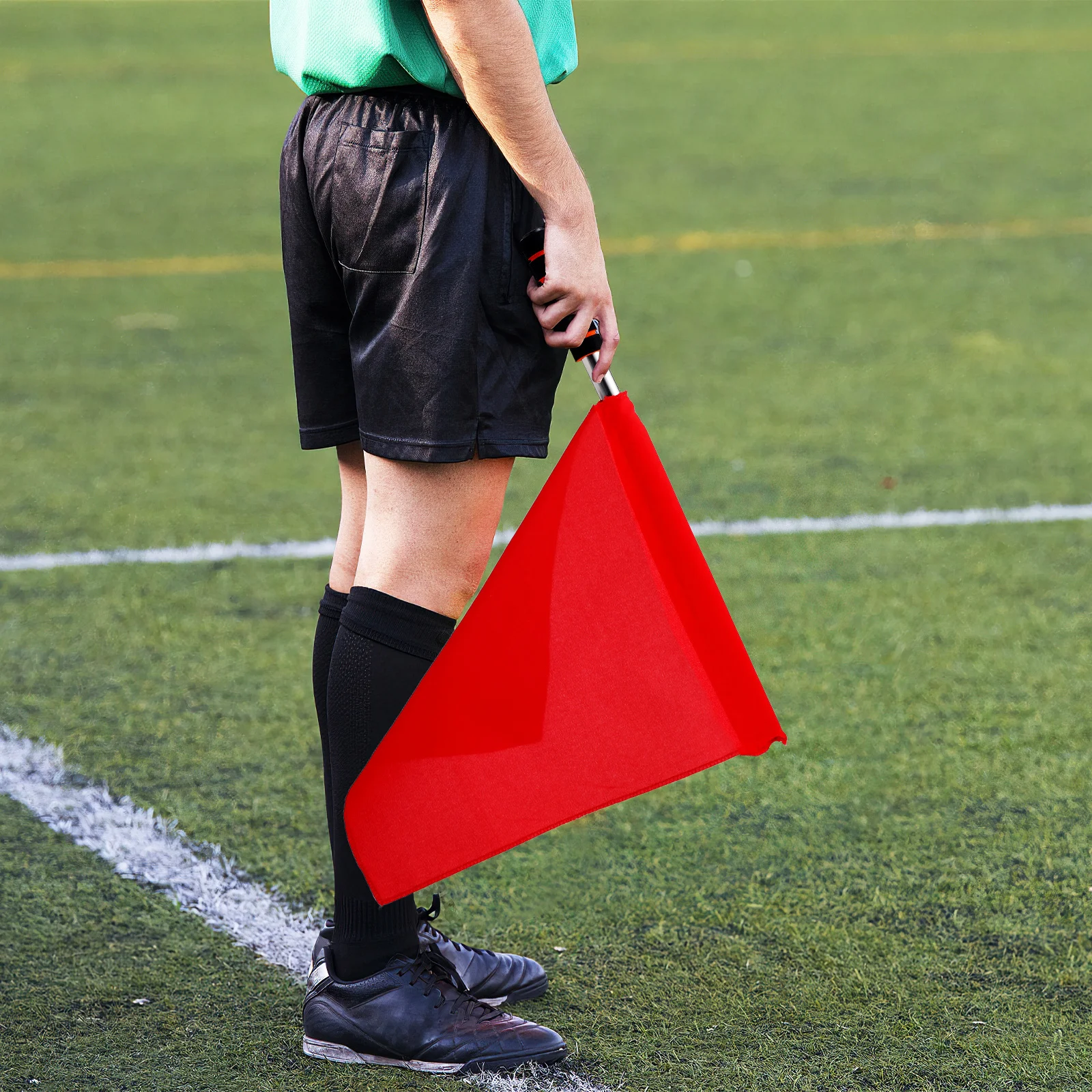 

4pcs Flags Stainless Steel Handle Multi-Purpose Signal Flags For Racing Fan Cheering Waving Flag Handheld Traffic