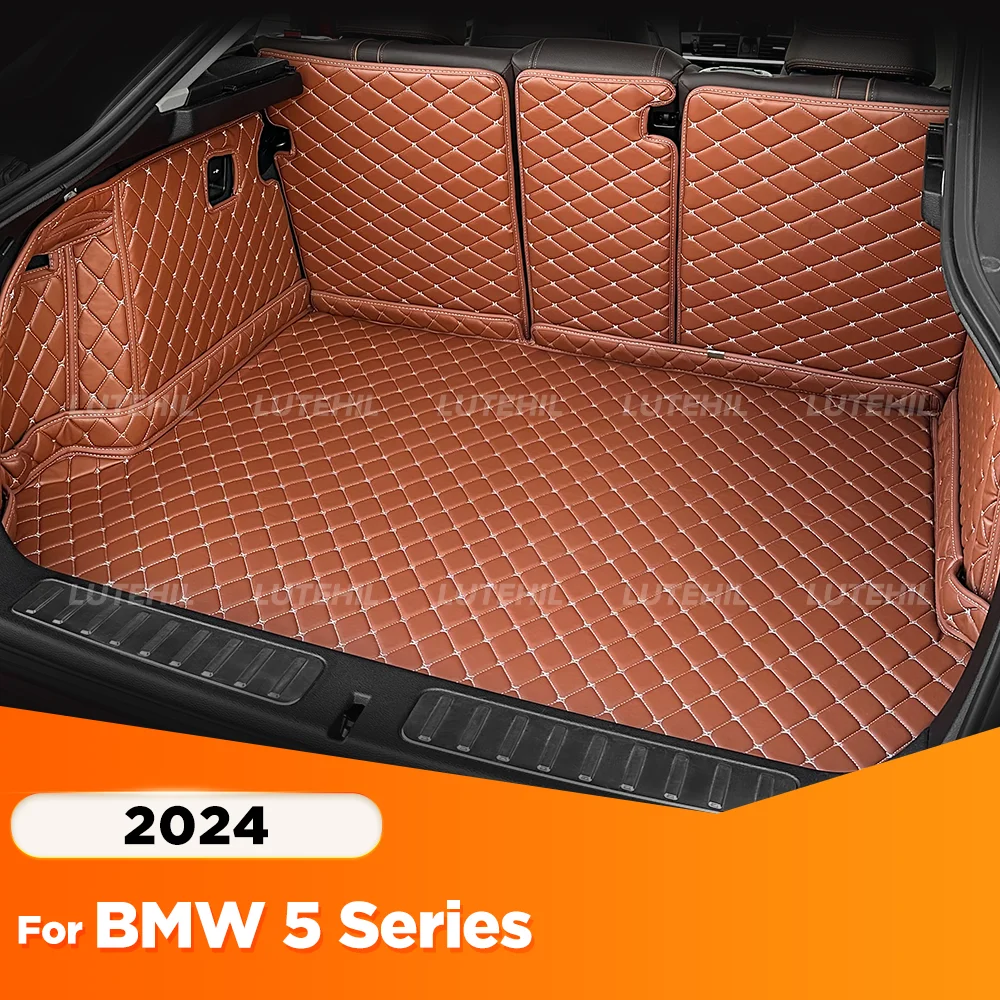 

Для BMW 5 серии 2024, автоматический коврик для багажника с полным покрытием, автомобильный защитный коврик, грузовой вкладыш, аксессуары для интерьера