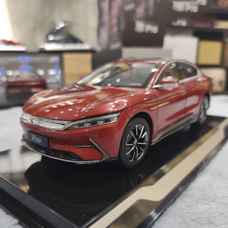 

BYD Han EV Alloy Die Cast Metal Car Model,Adult Gift,Boy Toy,Collection Display,Red,1:18