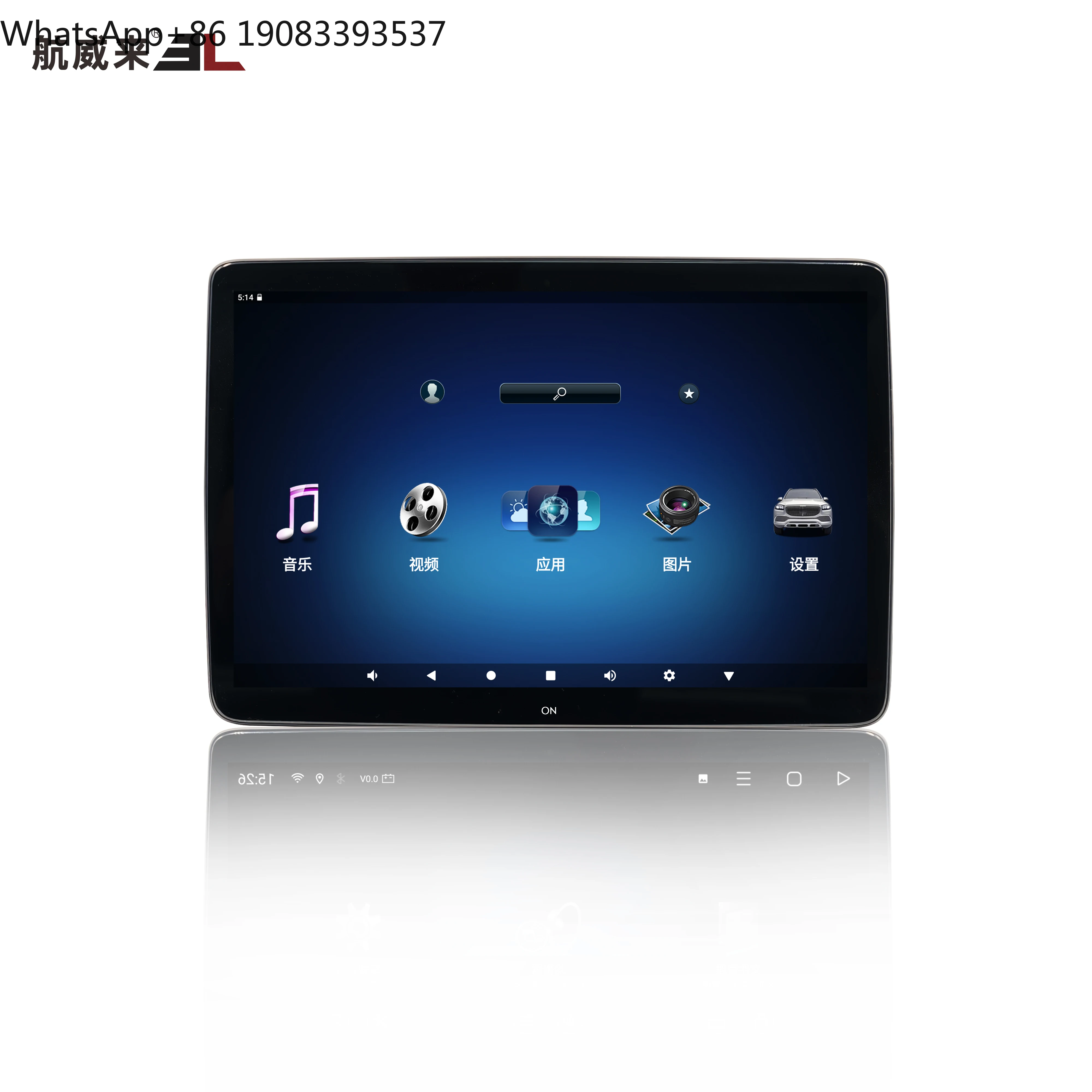 Good Quality for Mercedes Benz GLE 350 13.3 Inch Screen Android Car Tablet BT Wifi Rear Seat 8-Core TV Headrest Monitor