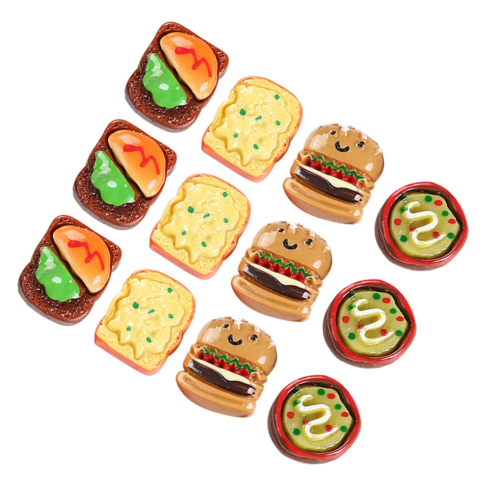 

18pcs Simulation Realistic Faux Bread Pizza Miniature Food Prop Photo Decoration Fake Food Resin Craft Kitchen Accessory