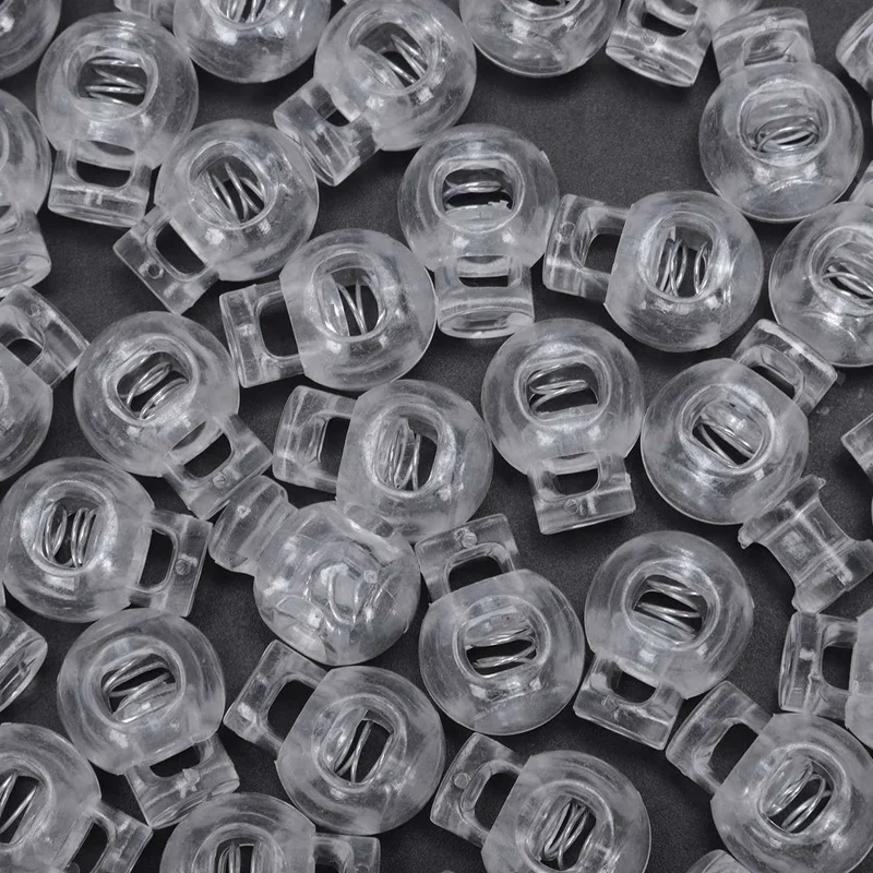 200 pezzi di plastica trasparente 5Mm tappi per cavi a un foro tappo di bloccaggio del cavo di bloccaggio del cavo