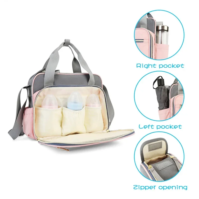 Multifunctional Maternity Mother Baby Stroller Bags Diaper Bag Large Capacity Messenger Travel Bag New Style Waterproof