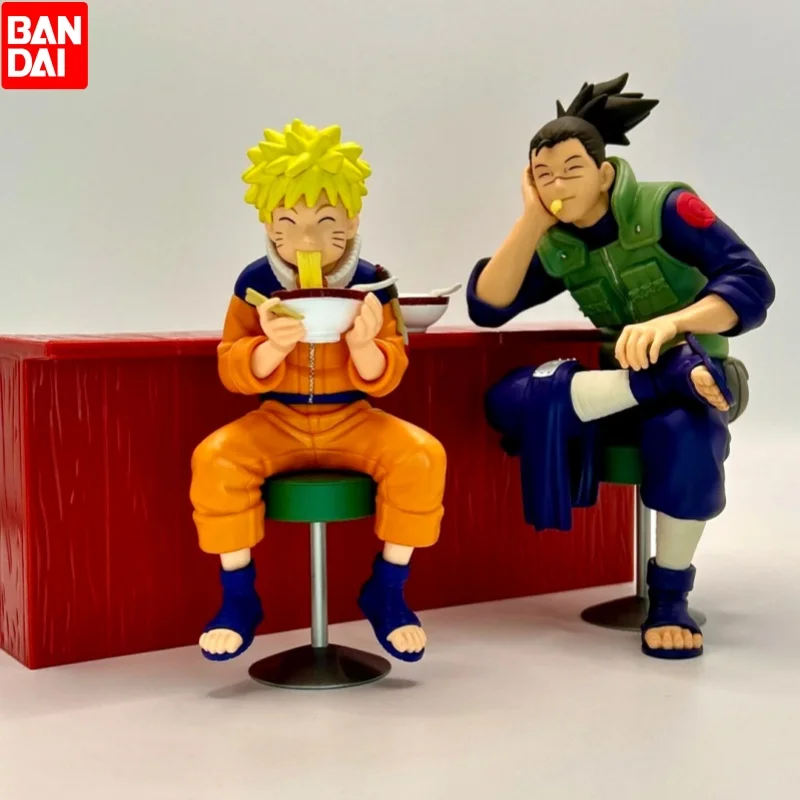 

Оригинальная фигурка Bandai Banpresto Наруто Узумаки и Ирука Умино, модель, статуэтка, украшение, игрушка, подарок