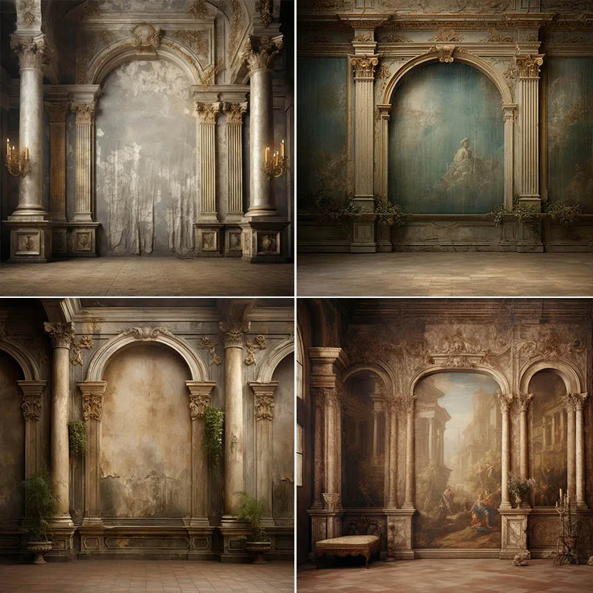 Mehofond-Fondo de fotografía de Europa antigua, pared texturizada para adultos, cumpleaños, boda, maternidad, Retrato, decoración, telón de fondo, estudio fotográfico