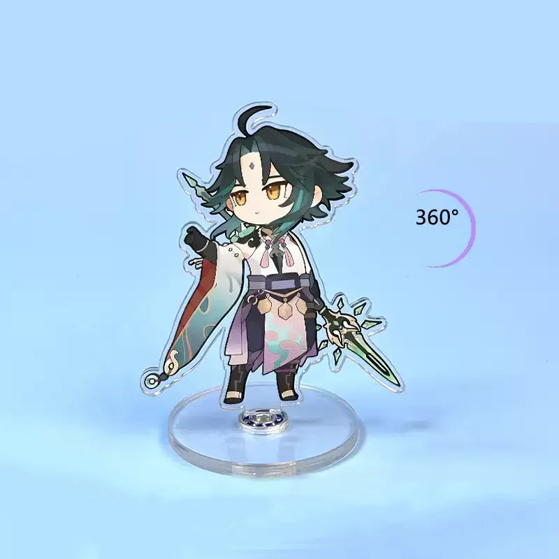 Custom Rotate Standee Figure Clear Acrylic Stand Cartoon Design Anime Game Charm Customs Your Rotate Standees