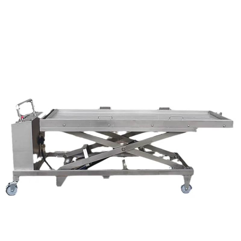 Stainless steel single-layer electric hydraulic lift, laboratory mortuary auxiliary equipment