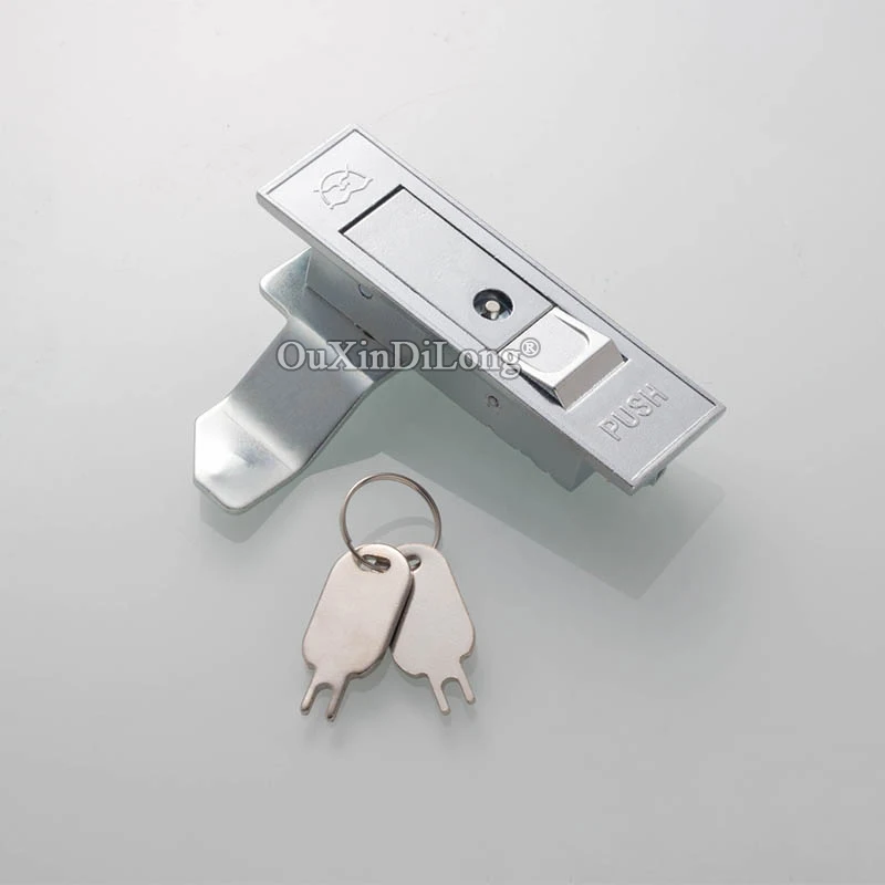 HOT 10PCS Zinc Alloy Industry Machinery Panel Cam Lock Push Button Pop Up Type Distribution Box Lock Electric Cabinet Door Lock