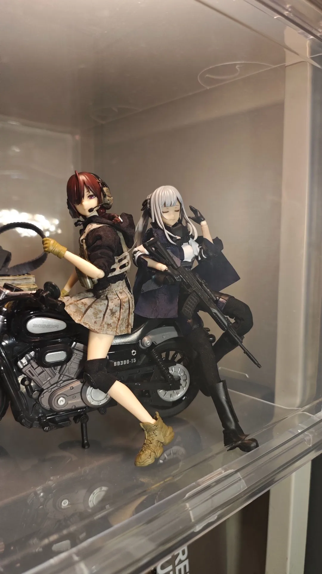 اليدوية 1/12 مقياس فتاة المواجهة AK12 تصفيفة الشعر ثلاثية الأبعاد المطبوعة تعديل أجزاء ل 6in البدلة المتنقلة فتاة عمل نموذج لجسم #5