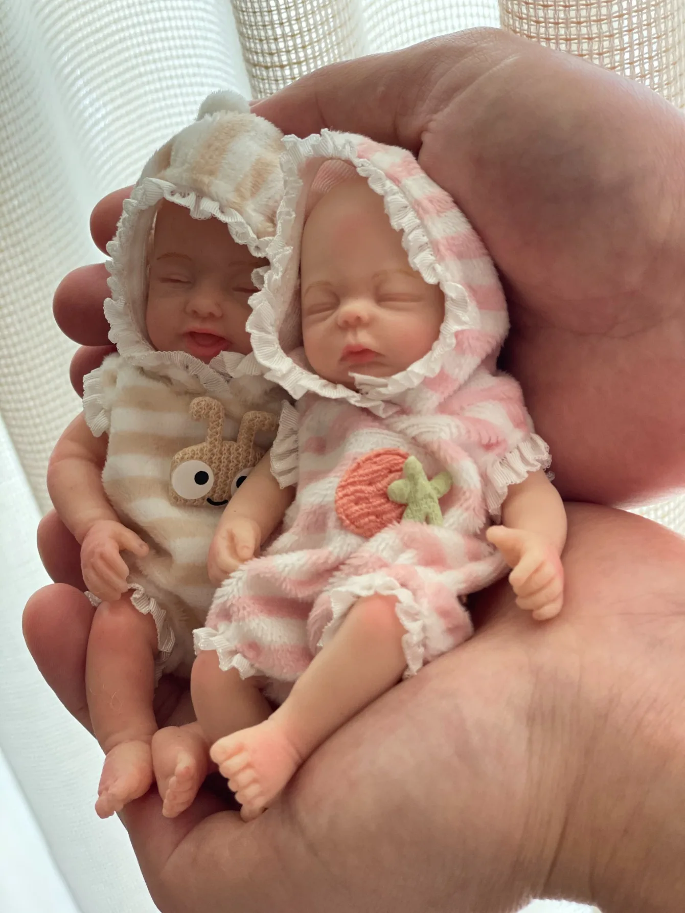 1 Pc Lifelike Mini Silicone Reborn Doll Handmade Bebe Newborn Doll Girl For Children Birthday Gifts