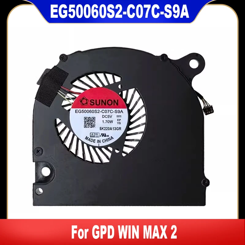 Original CPU Cooler Cooling Fan For GPD WIN MAX 2 Laptop Cooling Fan DC5V 1.70W 4Pin Cooler Fan High Quality