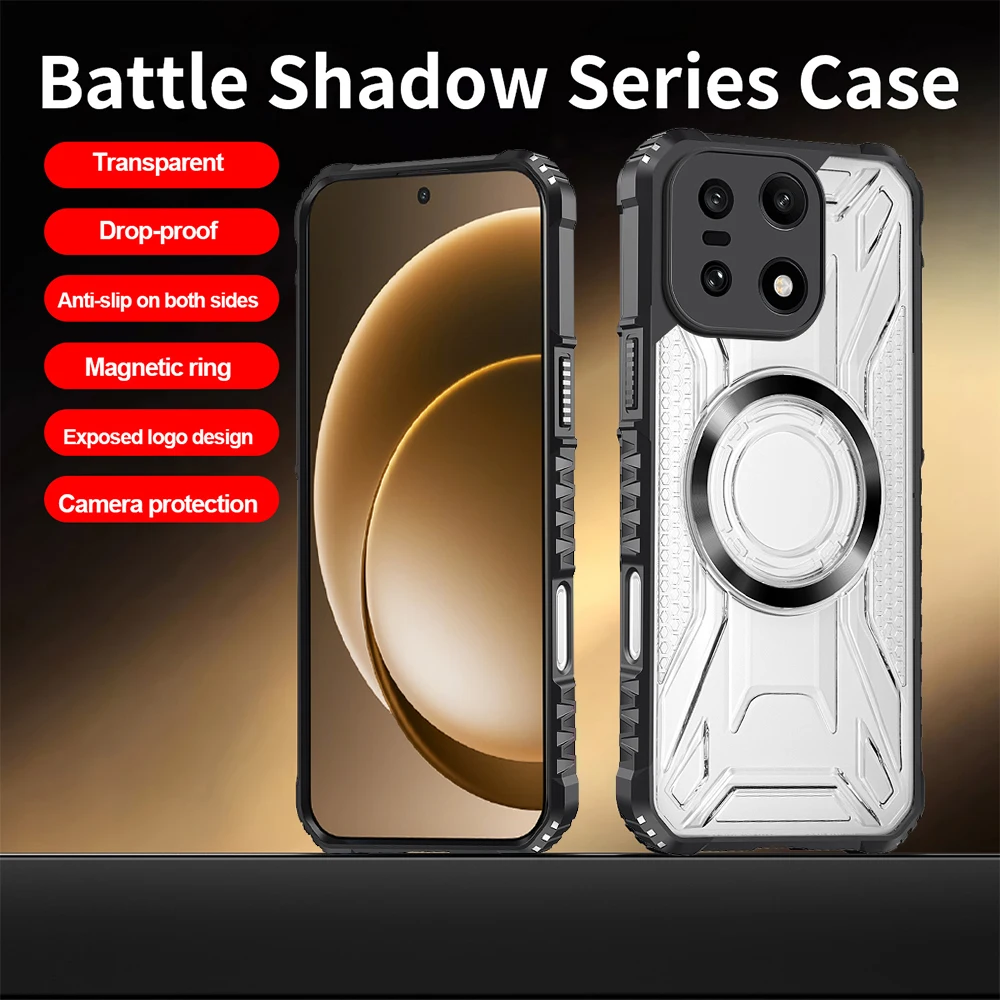 磁気電話ケース OnePlus Nord5 15 13 13R 5G 滑り止めハード TPU 透明エアバッグ四隅落下保護カバー新しい