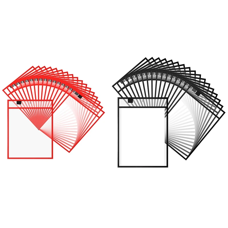 25 Piece File Folders 9 X 12 Inch Work Note Holder Dry Erase Pockets For Teachers Work Classroom Organization Supplies B Durable