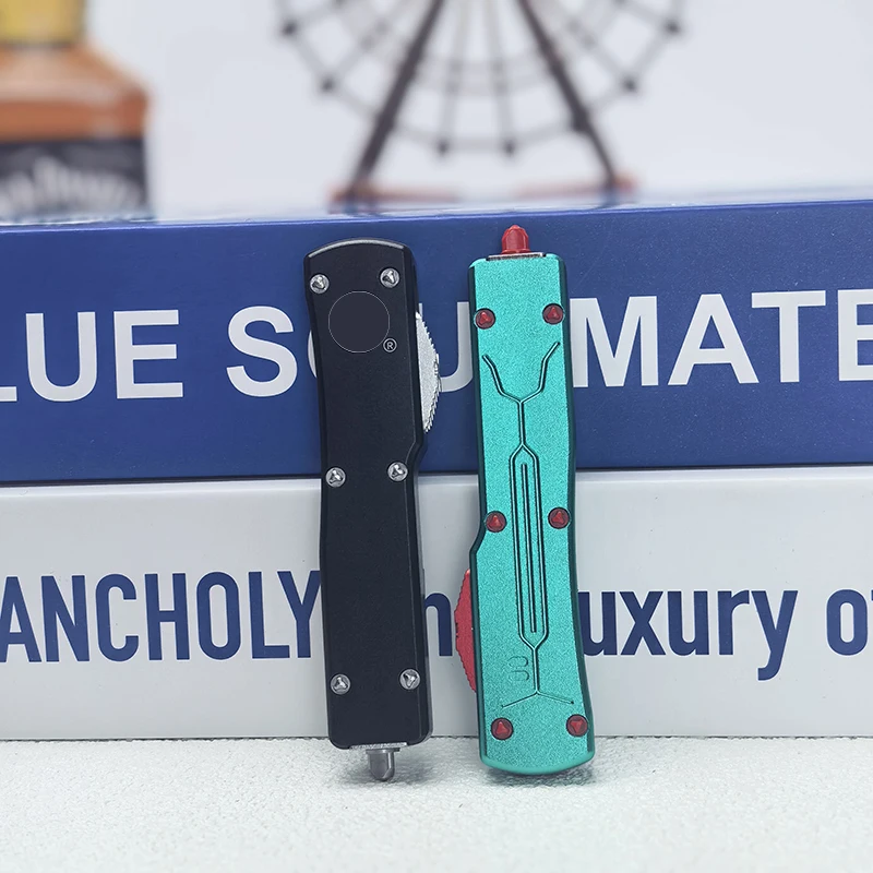 

Мини-нож Micro Tech UTX-70 OTF с лезвием D2 и рукоятью из алюминия с ЧПУ, для активного отдыха, самообороны, тактический карманный нож, инструменты EDC ﻿