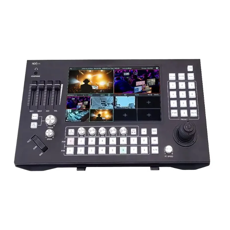 Simitie Livestreaming Video Switcher Controller Keyboard 8 Input Video Switcher Live Stream Hdm-i Nd-i Broadcast Consol Switcher