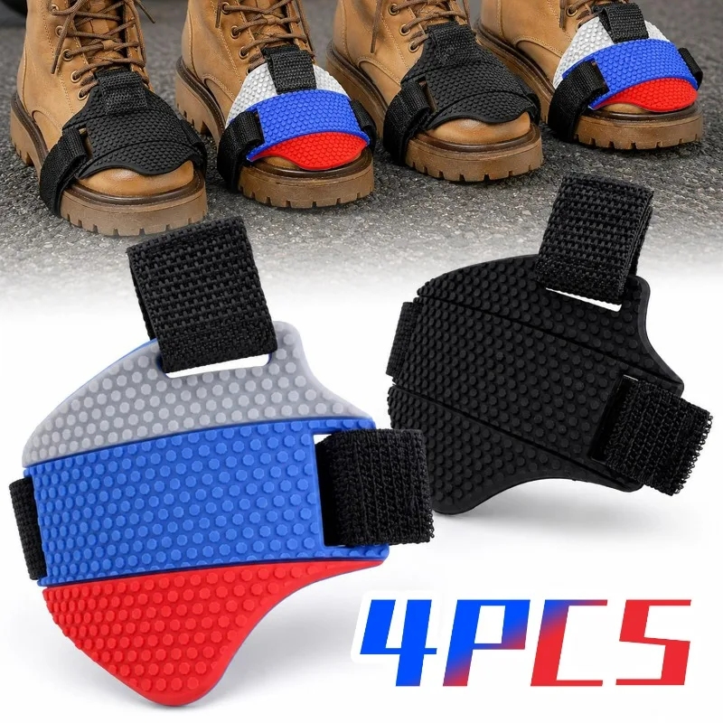 Motorcycle Gear Shift Shoe Cover Boot Protector PVC Anti Slip Shifter Pad Scuff Guard Motorbike Riding Accessory Universal Fit