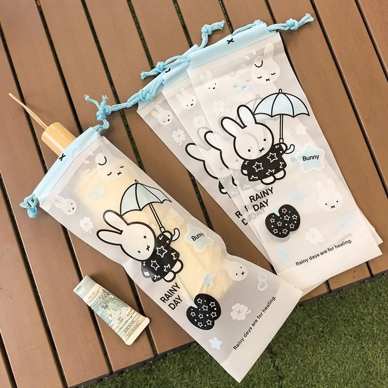 Cartoon Umbrella Storage Bag Drawstring Rain or Shine Waterproof Wear-resistant Resistant To Dirt Practical Easy To Store Miffy