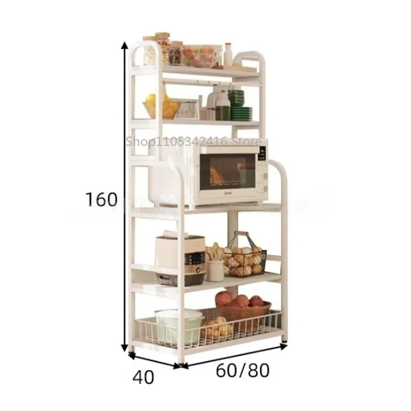 Étagère de Rangement Utilitaire 5 Couches Mobile, Support pour Four à Micro-ondes & Assaisonnements - Meuble Domestique Évalué​
