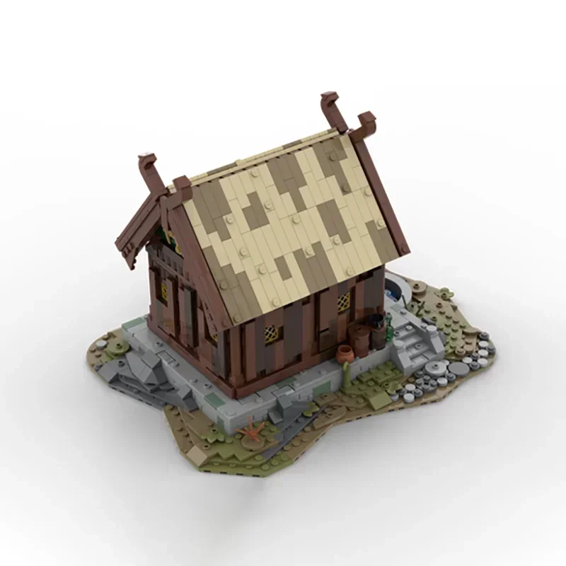 Anillos película YcMoc bloques de construcción Rohand ciudadano casa modelo tecnología ladrillos DIY el castillo de los tiempos medievales juguetes para niños