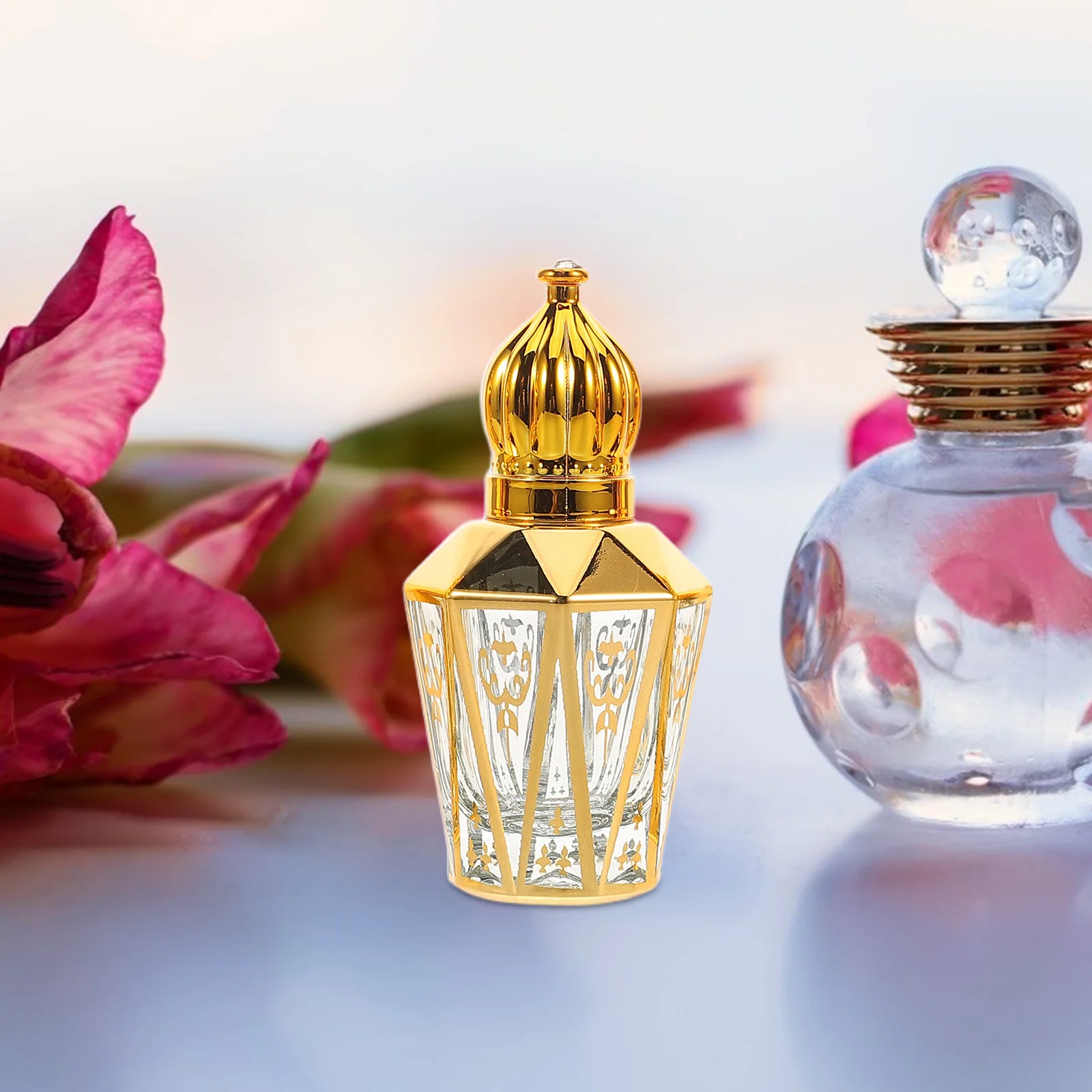 4 stuks hervulbare glazen reisrollerflessen 12 ml lekvrije draagbare parfum- en etherische olierollerfles voor dagelijks gebruik