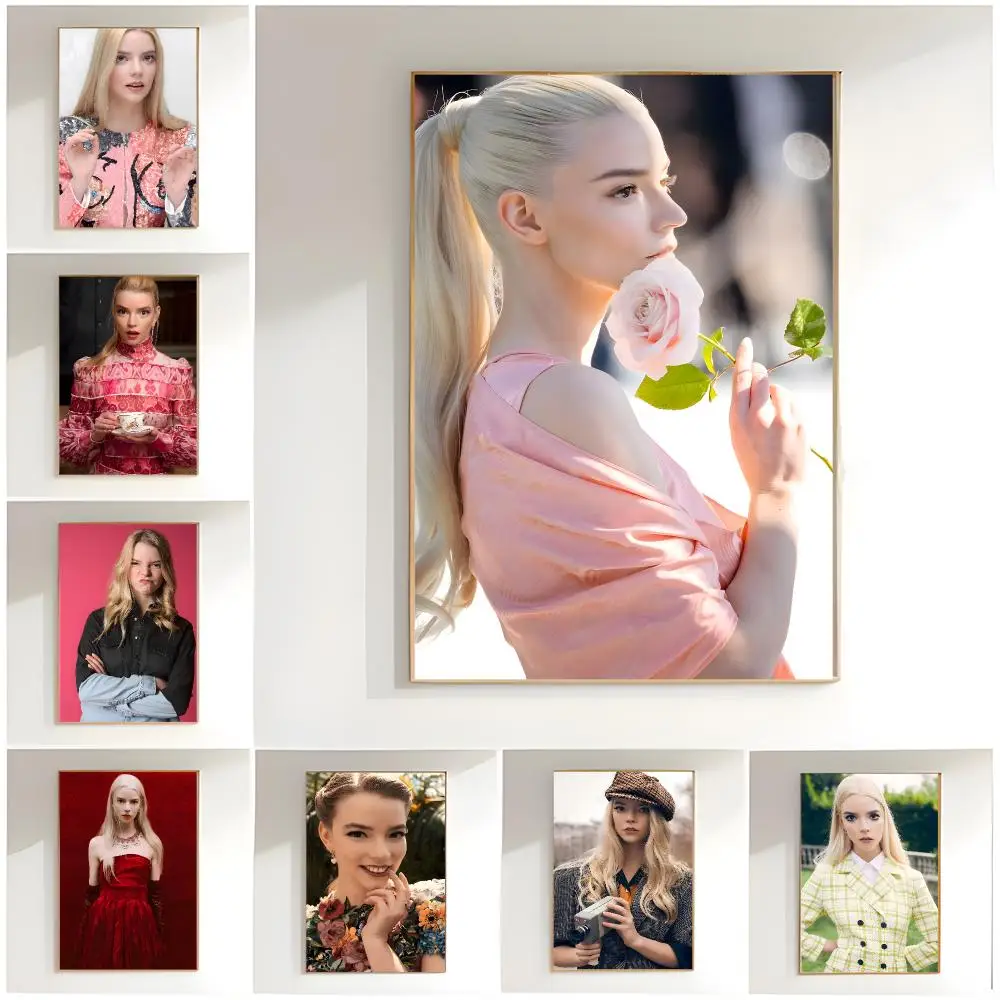 charming actress a-anya taylor-joy Poster Classic Wall Art  Home Decor  Peel and Stick Unframed