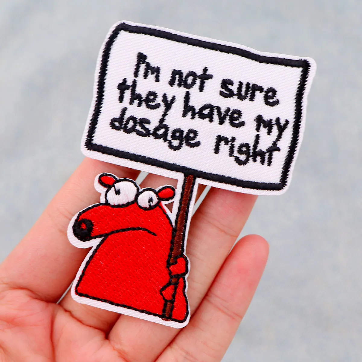 Motivational Phrase Patch Cute Embroidered Patches On Clothes DIY Iron On Patches Cartoon Badge On Backpack Toys Gift