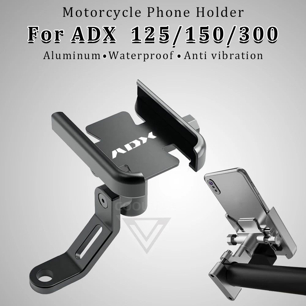 

For SYM ADX 125 Accessories ADX125 ADX150 ADX300 ADX400 150 300 ADXTG 400 400TG Motorcycle Phone Holder Aluminum Alloy Stand