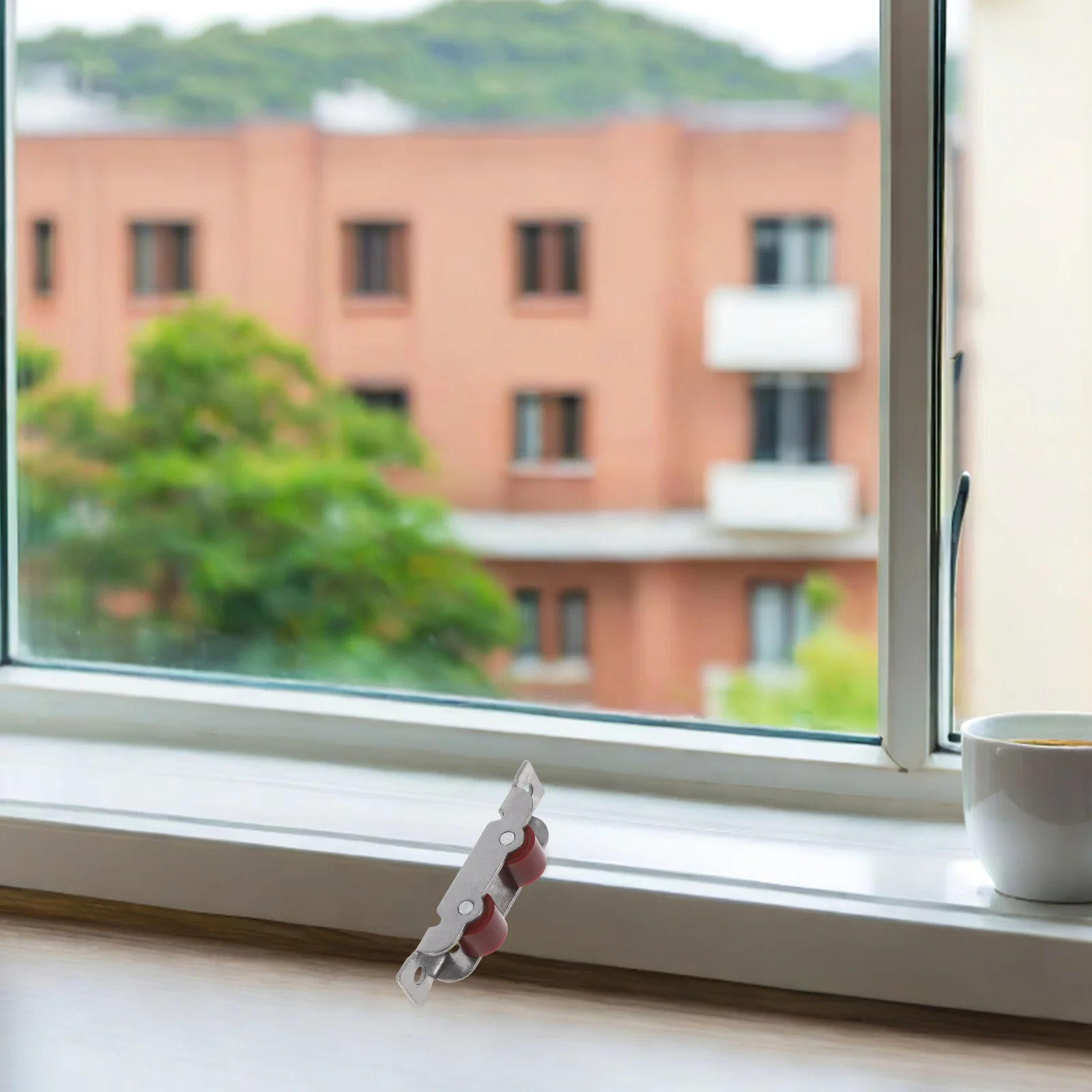 

4pcs Sliding Door Window Pulley: Heavy Duty Metal Double-Wheel Bearing For Glass Doors Smooth Quiet Roller Replacement