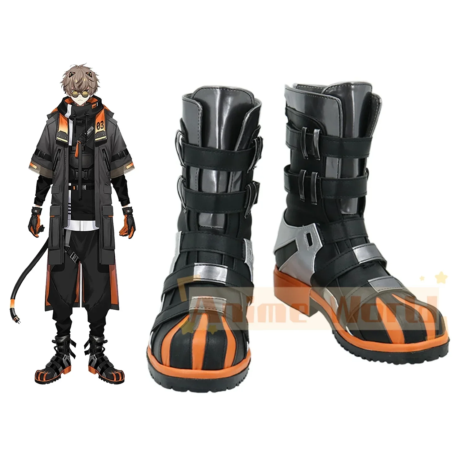 Virtual YouTuber Noctyx Alban Knox Cosplay Shoes
