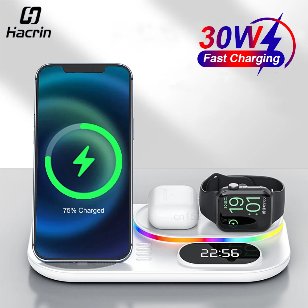 Wireless Charger Stand, Fast Charging For iPhone 15 14 13 12 Pro Max, Portable Foldable iPhone Charger