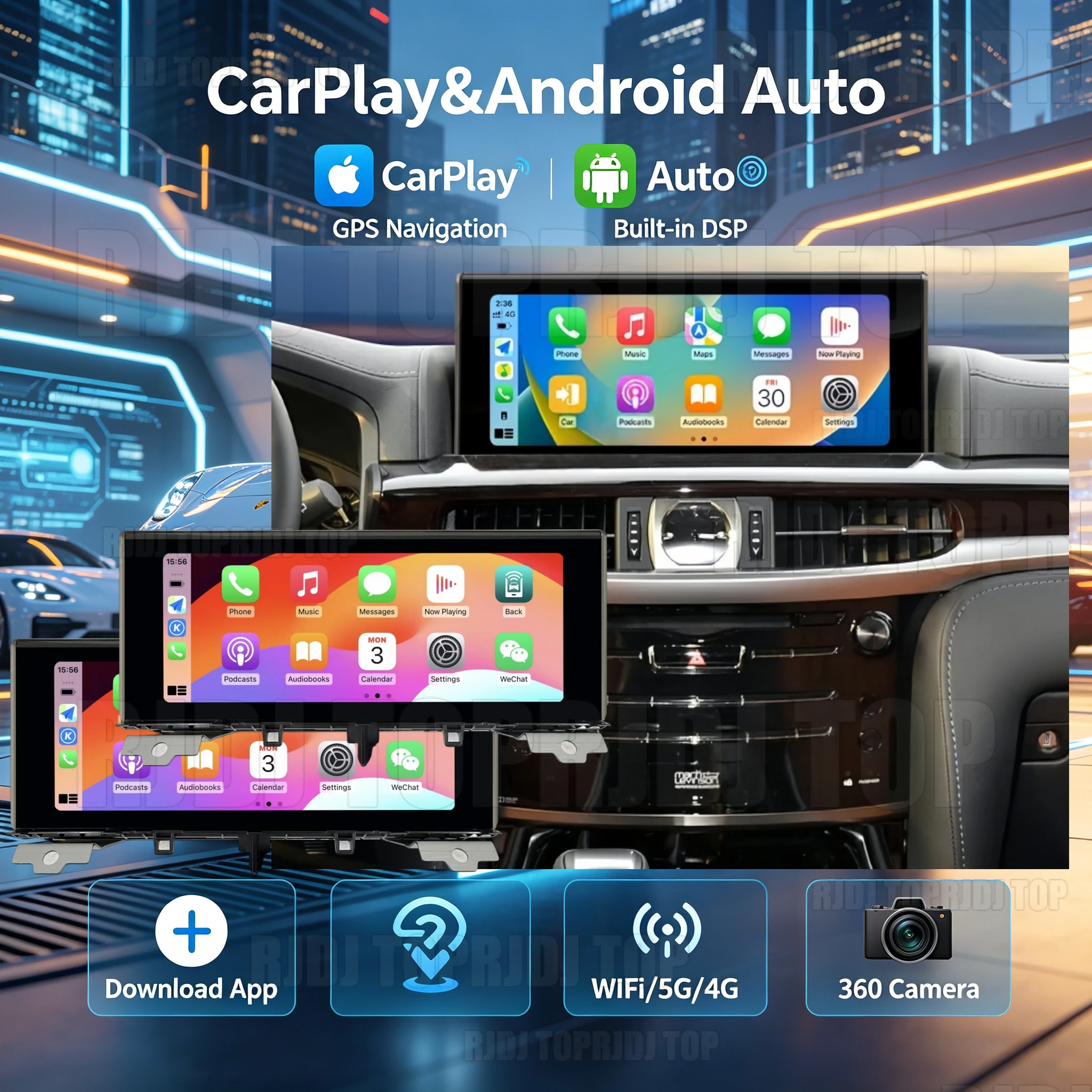 

12.3 Inch Android 13 For Lexus LX570 LX 570 LX450 2016-2019 Car Radio Multimedia Player GPS Navigation Wireless Carplay 5G WIFI