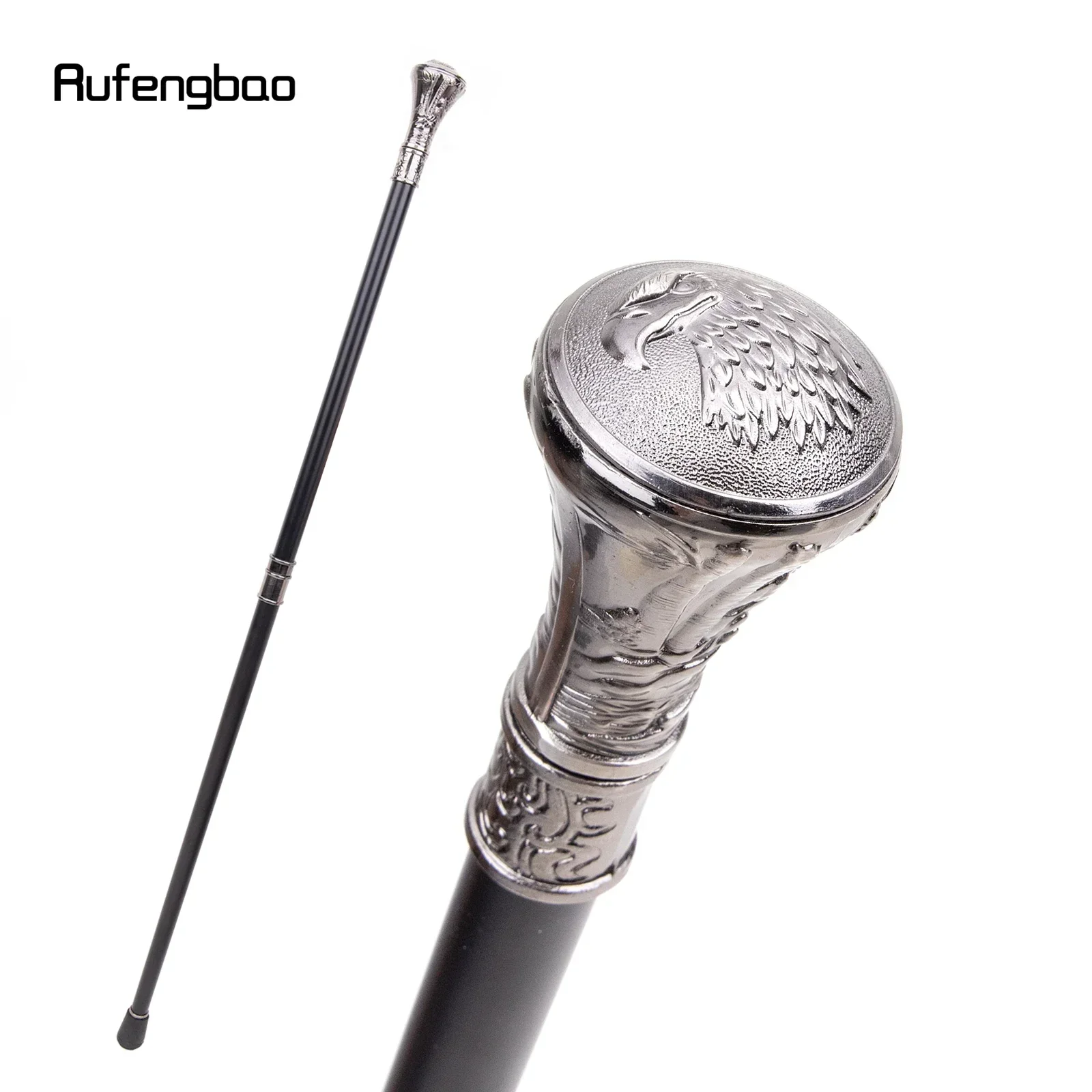 Eagle Hawk Head Totem Relief Walking Cane Fashion Walking Stick Gentleman  Performance stage Cane 93cm