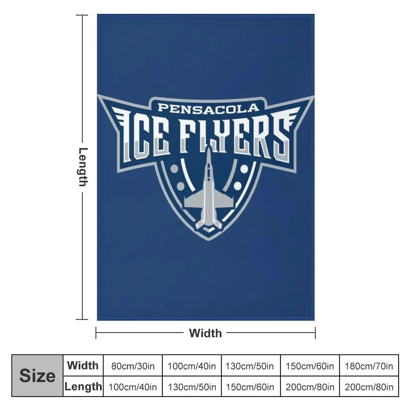 pensacola ice flyers primary essential Throw Blanket Shaggy Blankets For Bed Cute Plaid Kid'S Blankets