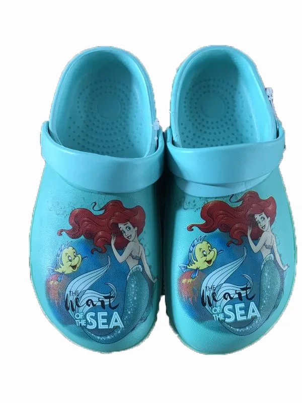 Disney girls princess cute Mermaid sandals slippers non-slip soft shoes for girl gift