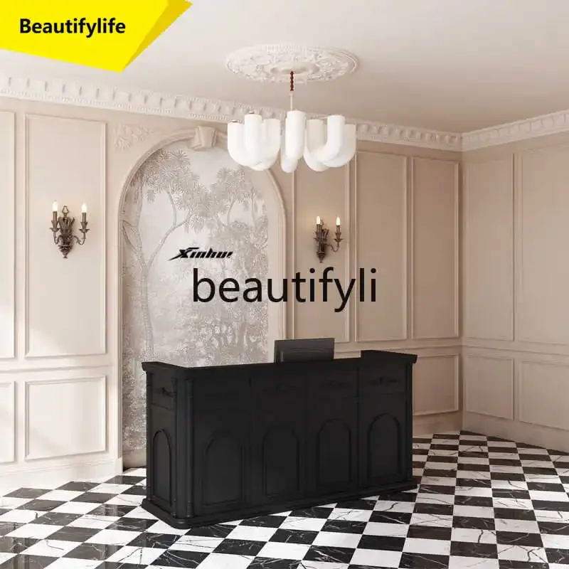 

Checkout page Jane Europe High-end Beauty Club Store Bar Nail Art Front Desk Cosmetics Store Clothing Store Reception Desk