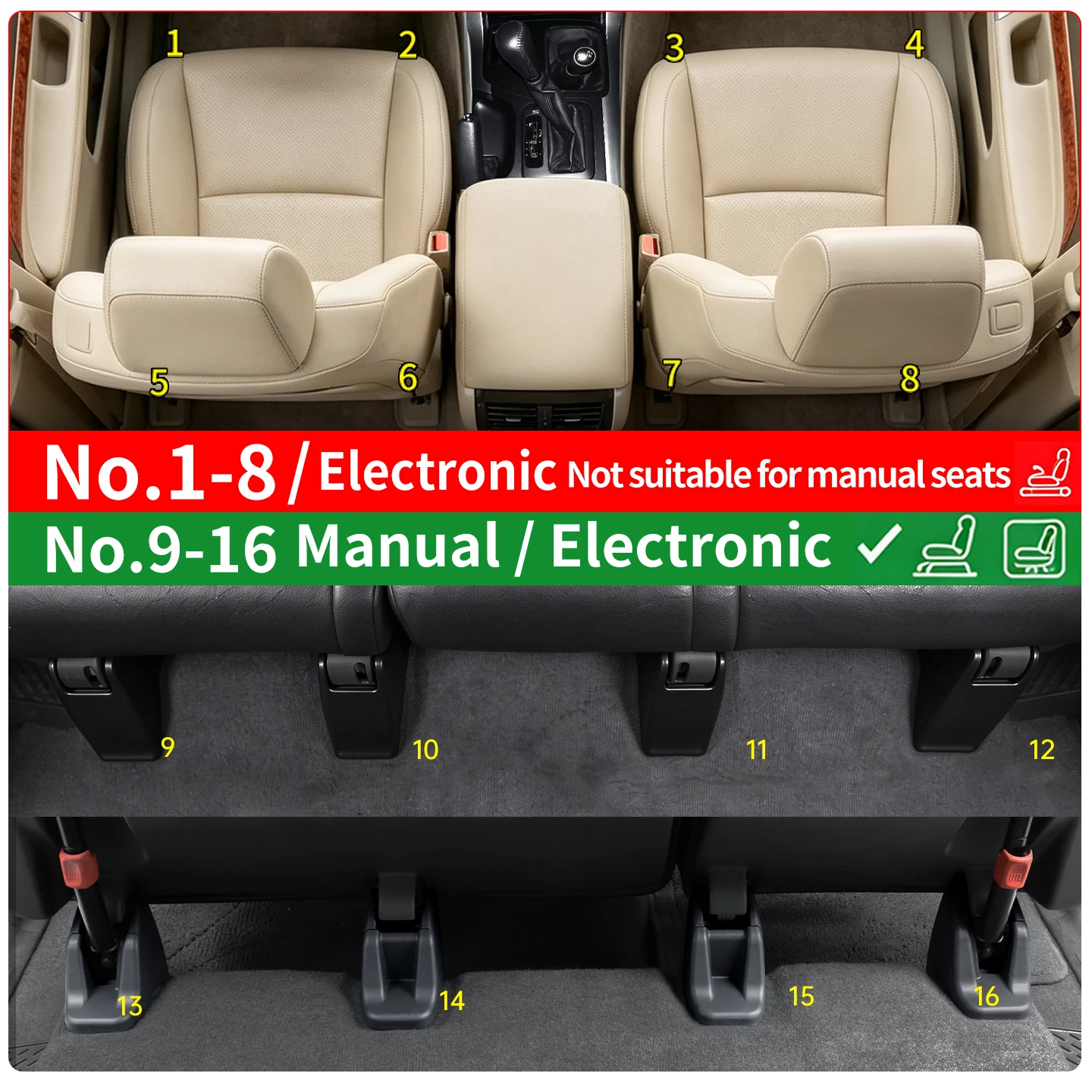 For Toyota Prado 120 LC120 J120 2003-2009 Seat Track Cover Rail Protector Dirt Guard Interior Protection Modification Accessorie view 4