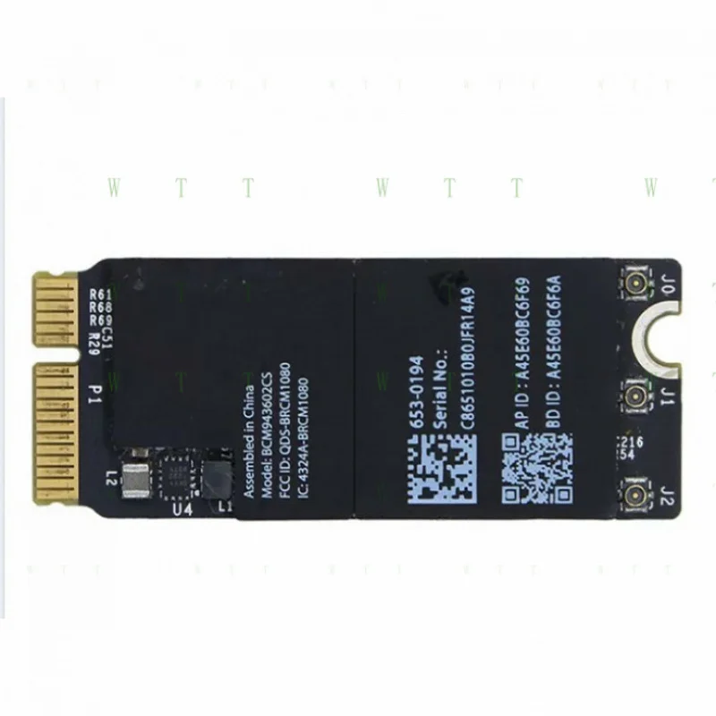 TT OEM ДЛЯ MacBook Pro 15 дюймов A1398 Середина 2015 БЕСПРОВОДНАЯ AIRPORT/BLUETOOTH CARD 661-0236 TT OEM ДЛЯ MacBook Pro 15 дюймов A1398 Середина 2015 БЕСПРОВОДНАЯ AIRPORT/BLUETOOTH CARD 661-0236