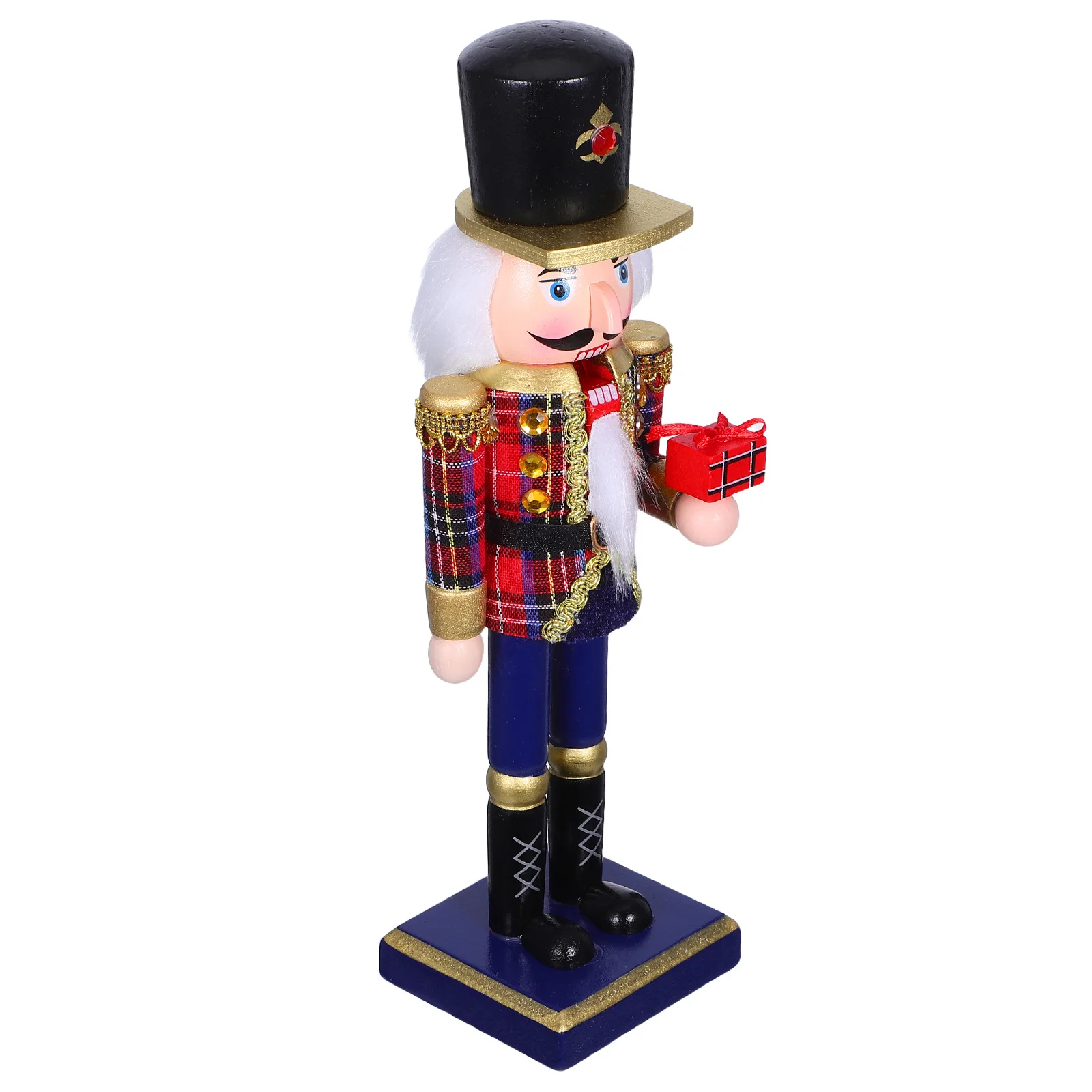 

25Cm Wooden Nutcracker Soldier Decoration Traditional Christmas Home Decor Festive Holiday Tabletop Shelf Display Xmas Ornament