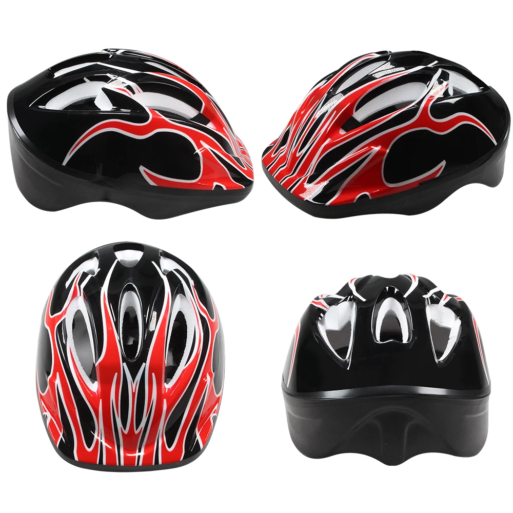 AliExpress NONE Kids Bike Helmet for Girls and Boys Ages 3-10 with Wrist Guard and Knee Pads Elbow Pads Adjustable Protective Gear for Toddler