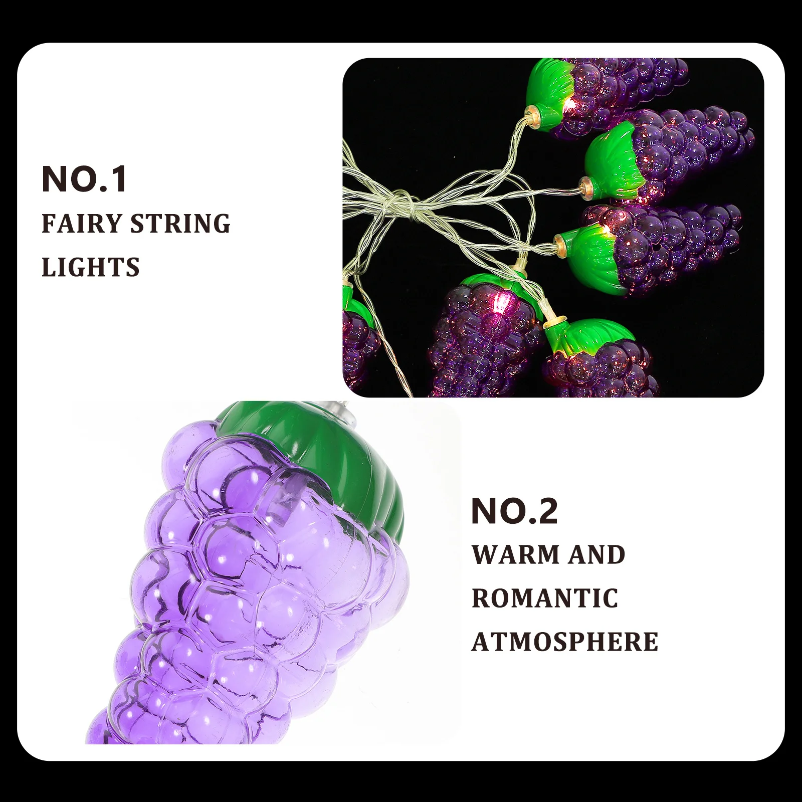 

Led Grapes String 1.5M Warm White 10Leds Fairy For Party Bedroom Garden Festival Decoration Wedding Event Garden Lights