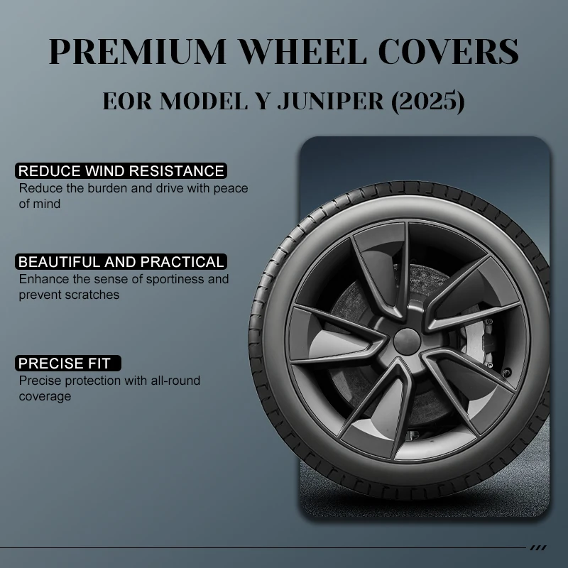 4 قطعة لنموذج Y 2025 العرعر 19 بوصة 13 نمط Hubcap غطاء محور كامل حافة غطاء استبدال غطاء عجلة اكسسوارات ل تسلا