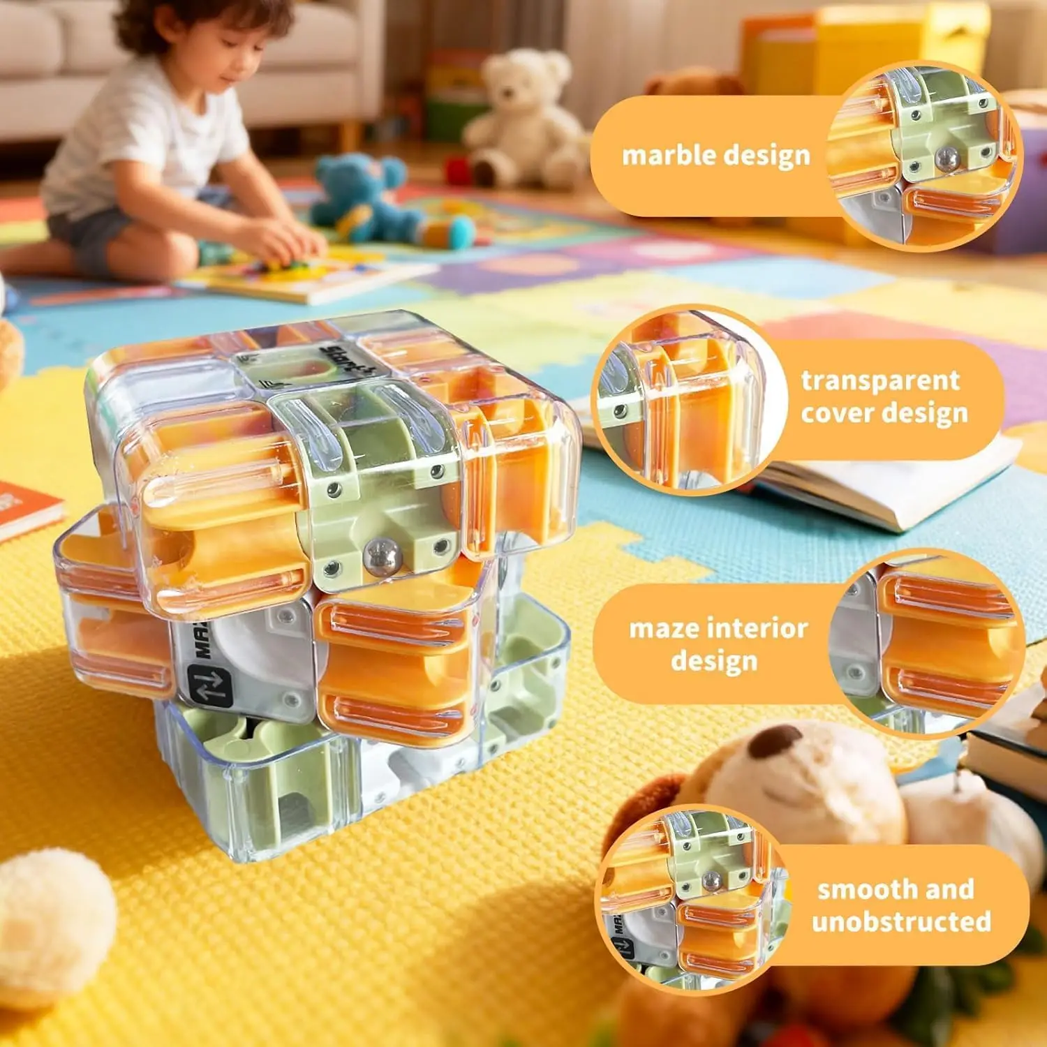 3d rolando bola magia labirinto cubo para crianças labirinto criativo quebra-cabeça inteligência cubo pensamento lógico anti estresse educacional