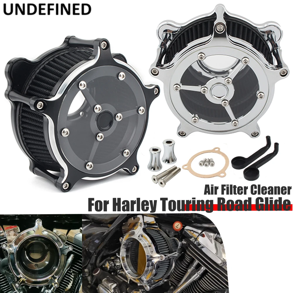 

For Harley Touring Road Glide FLHTC FLHTK 93-07 Dyna Twin Cam Fat Bob 93-17 Softail FLSTF Clarity Air Cleaner Intake Filter