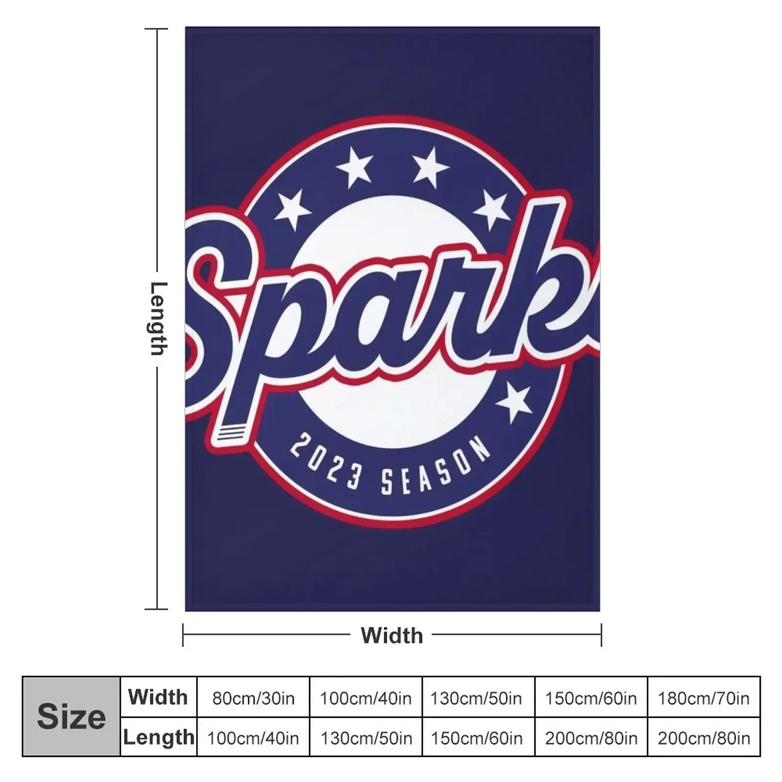 Capital City Ringette Sparks - 2023 Season Throw Blanket Travel Shaggy For Baby Picnic Custom Extra Large Throw Blankets