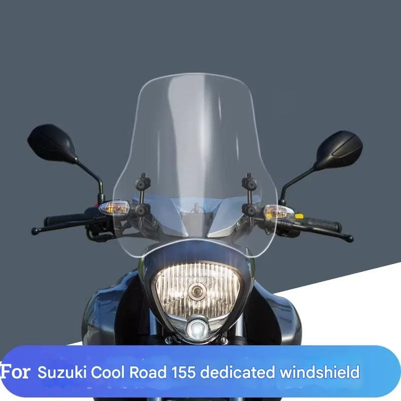 For Suzuki Intruder 155 Special modification parts - Raised windshield front windscreen panel Reduce wind blast