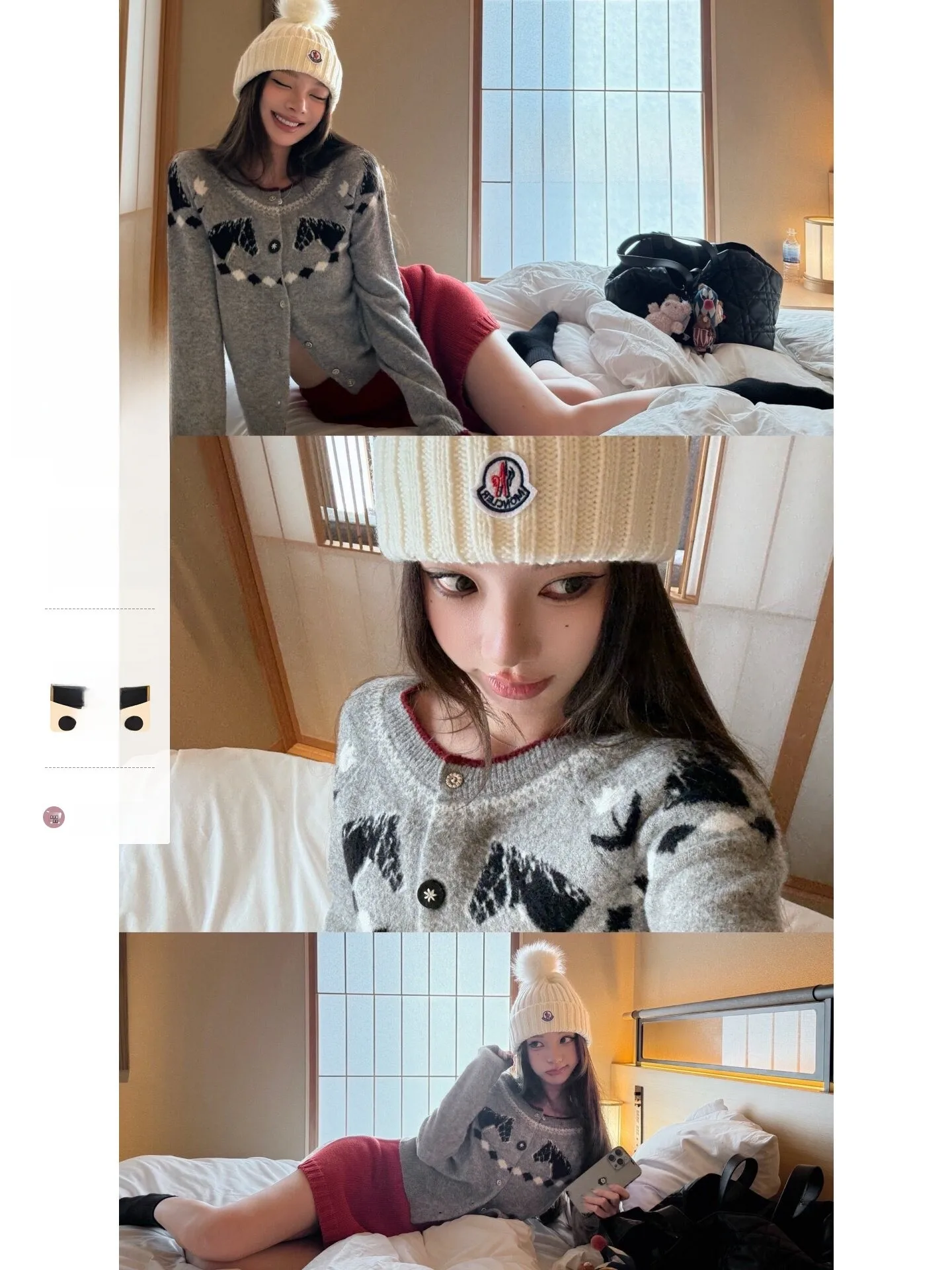 

Yangzifan Knitted Sweater Women's Wool Blend Fair Isle Pattern New Year Succ Wealth Casual Slim Fit Long Sve roun...