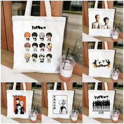 Anime Japanese Style Shopping Bag Graphic Tote Handbag Harajuku Shopper Bag Women Eco Large-capacity Female Graphic Shoulder Bag